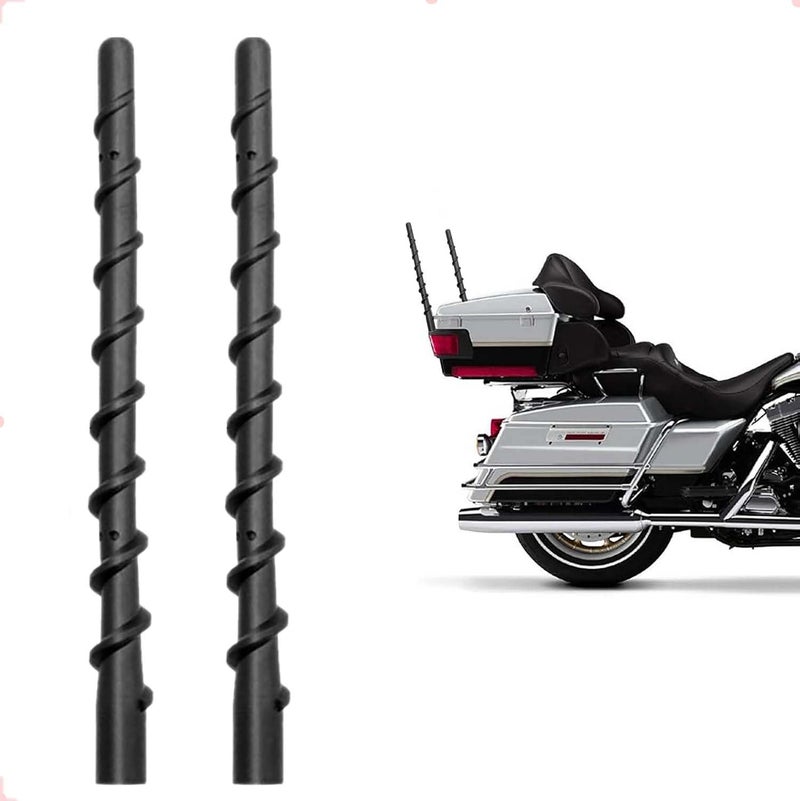 VAGMI 9inch Motorcycle Antenna Compatible with Harley Davidson19892025 Touring Electra Street Glide Ultra Limited Classic Kingfor Harley Davidson Flexible Motorcycle Antenna Replacement 2Pack